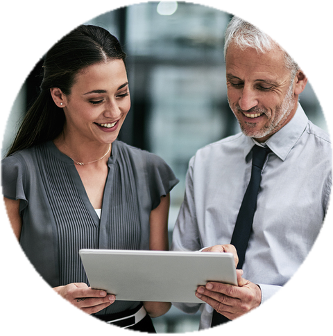 Woman working on her computer